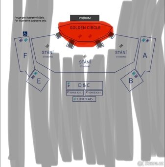 Pitbull koncert, Letňany, 26. 7. 2026, 4ks, Golden Circle - 2