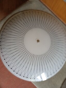 Retro stínidlo lustru - barvené sklo - 2