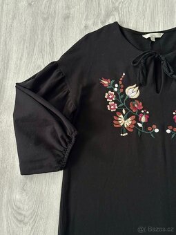 černé midi šaty C&A, vel S - 2
