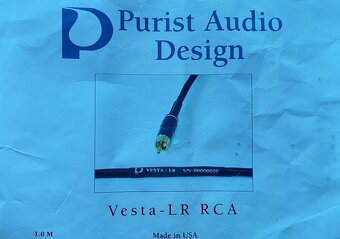 Purist Audio Design Vesta RCA 1metr v ZÁRUCE - 2