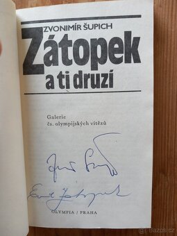 Zátopek a ti druzí – kniha s podpisem Emila Zátopka - 2