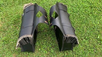 Moto brašny na Chopper / kožené s třásněmi - 2