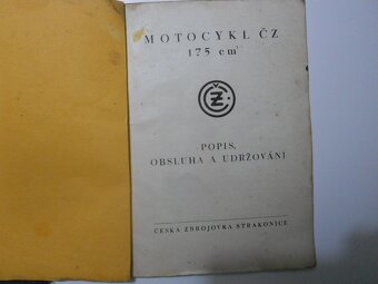 ČZ předválečná 175 katalog - 2