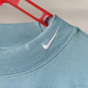 Pánské Nike Long-Sleeve Mock Neck Triko, Modré, L - 2