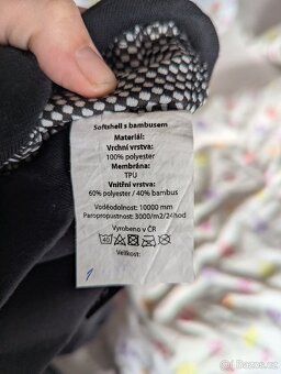 Nové softshellové kalhoty Šijeme srdcem černé 86/92 - 2