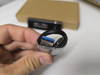 USB adaptér pro M.2 SATA SSD černý nový - 2