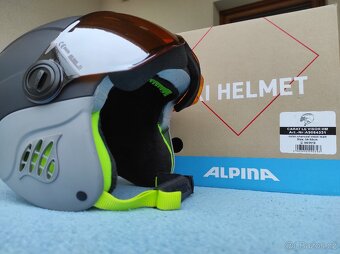 Lyžařská helma s vizorem, Alpina Carat le VISOR HM, 54-58 cm - 2