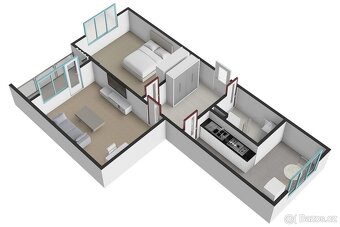Prodej bytu 2+1, 60 m2, Lesní ulice, Cheb - 2