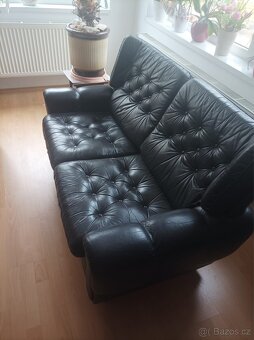 Kožená sedačka s křeslem - 2
