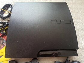 PS3 PlayStation 3 Slim + Hry - 2