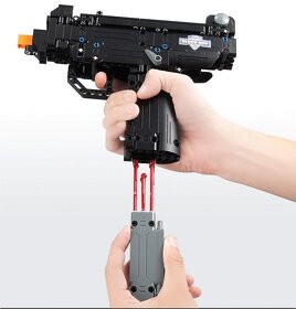 Stavebnice samopal UZI, kompatibilní s LEGO - 2