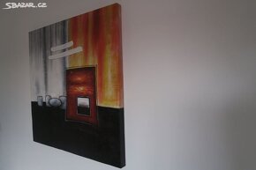 Obraz olejomalba 80 x 80 cm abstraktní - 2