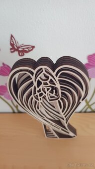 ANDĚL DŘEVĚNÝ 3D V-35 CM. - 2