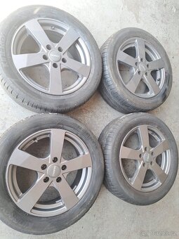 Alu kola R16 5x110 6,5j et37 vc. letnich pneumatik - 2