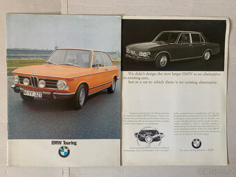 Staré prospekty BMW 1600 -2500 a řady 5 E12 - 2
