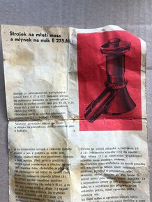 Strojek na mletí masa Eta - 2