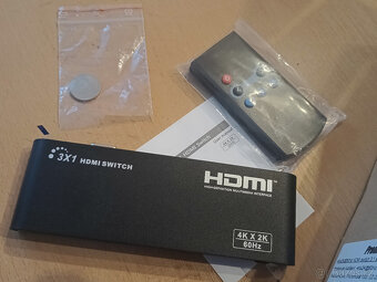 4k hdmi switch, přepínač HDMI vstupů - 2