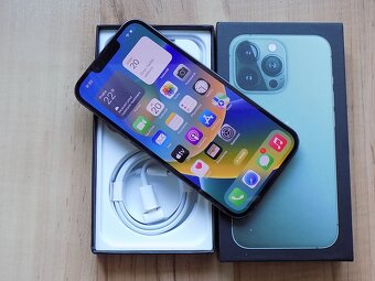  APPLE iPhone 13 Pro MAX 256GB Green - ZÁRUKA - TOP STAV - 2