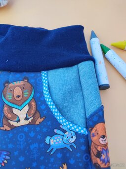 Dětské softshellové kalhoty zvířátka vel.116 - 2