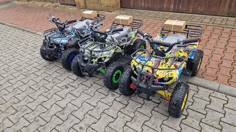 Dětská elektro čtyřkolka ATV Torino 1200W 48V graffiti zelen - 2