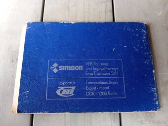 Simon sr50 udržovací příručka - 2