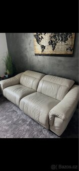 Kožená sedací souprava + křeslo - 2