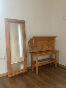 šatna masiv, zrcadlo, věšák, lavička - 2