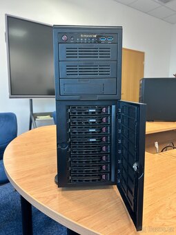 server SUPERMICRO tower X11DPI, 128GB DDR4, 2x Xeon 4216 - 2