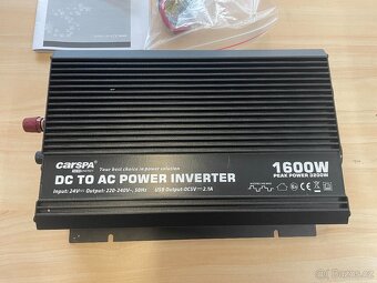 Měnič napětí Carspa 1600W 24V modifikovaná sinusovka - 2