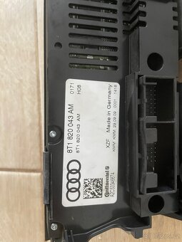 Panel klimatizace a topení Audi A4 B8 - 2