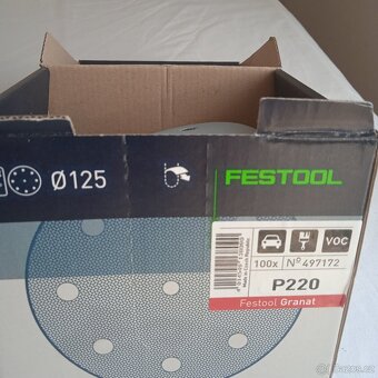 Festool brusná plátna hr. 220 suchý zip. - 2