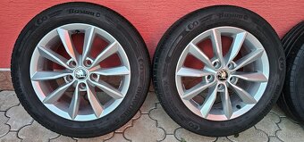 Originál alu Škoda 3 Minoris 5x112 205/55 R16 - 7mm letní - 2