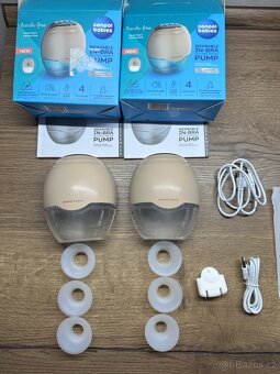 2x Elektrická odsávačka mateřského mléka do podprsenky Canpo - 2