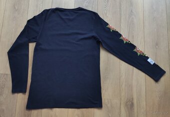 PÁNSKÉ TRIČKO PULL&BEAR ČERNÉ VELIKOST L - 2