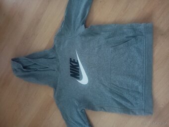 Šedá Mikina (klokanka) Zn. Nike, vel. dětské XL - 2