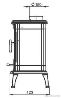 Litinová krbová kamna TORIA - 2