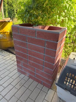 Komínová tvárnice prstenec červený 73x38cm - 2