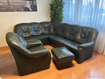 Kožená sedací souprava do L - 2
