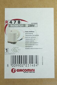 Termoelektrická hlava R478x121 - 4ks - 2