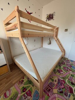 Dětská patrová postel pro 3 včetně matrací - 2