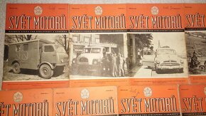 Časopisy SVĚT MOTORŮ nekomplet. ročník VIII, 1954 (9 ks) - 2