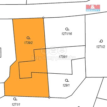 Prodej pozemku k bydlení, 1277 m², Bor u Sadova. - 2