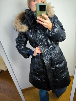 péřový kabát s pravým kožichem vel L MILESTONE - 2