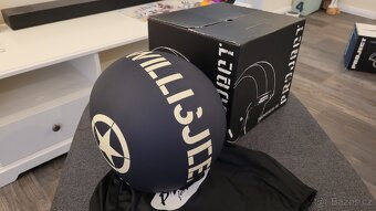 Nová stylová helma na motorku / skútr bez plexi vel. S (56) - 2