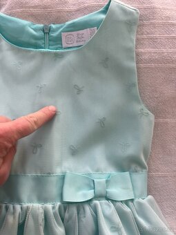 Společenské šaty vel. 122, barva mint - 2