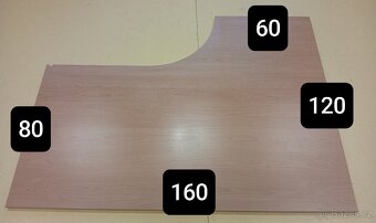 stůl kancelářský pracovní psací rohový - 2