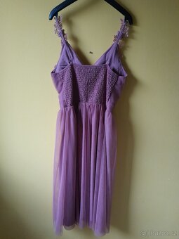 Růžové večerní šaty - nenošené - 2