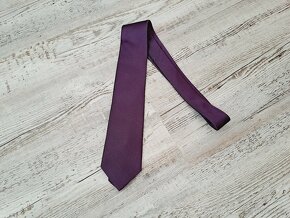 Pánská kravata fialová - 2