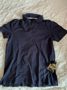 Tmavě modré tričko / polokošile Hugo Boss - S - 2