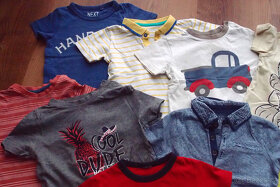 9x tričko vel. 86/92, 1-2 roky - 2